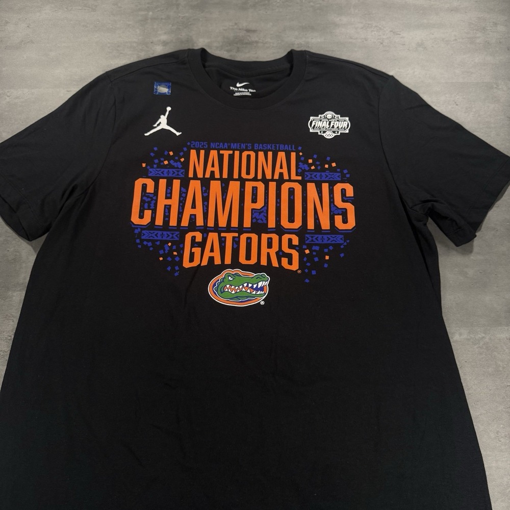Nike Jordan Florida Gators XL Black 2025 National Champs Locker Room Basketball
